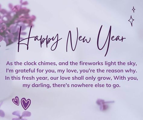 50 Romantic New Year 2024 Poems for Him with Images - iPhone2Lovely New Year Wish For Him Love, Happy New Year Logo, New Year Poem, Romantic Poem, 2025 Wishes, Love Poems For Him, Romantic Poems, Poems For Him, New Year Offers