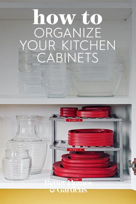 Pyrex Lid Storage Ideas, Declutter Kitchen Cabinets, Declutter Organization, Pyrex Containers, Pyrex Lids, Drawer Organization, Tier Shelf, Organization Kitchen, Kitchen Drawer Organization