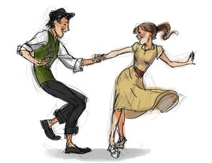 Dancing Couple Drawing, Dancing Sketch, Dancing Drawing, Dancing Poses, Couple Drawing, Dancing Drawings, Swing Dancing, Swing Dance, People Dancing