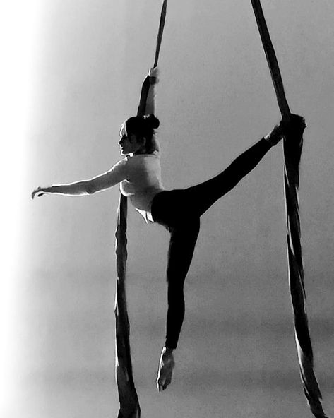 Acrobat Aesthetic Female, Aerialist Aesthetic, Aerial Silks Poses, Silks Poses, Aerial Silks Beginner, Arial Silks, Aerial Hoop Moves, Silk Dancing, Circus Aesthetic