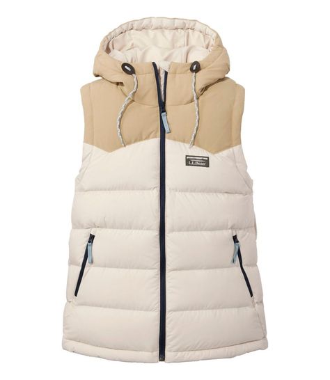 Women's Vests, Hooded Vest, Down Vest, Ll Bean, L L Bean, Outerwear Women, Womens Vest, Water Repellent, Weather Resistant