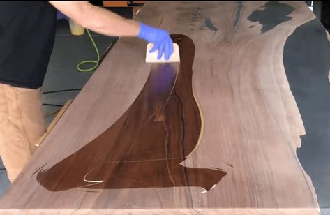 How to Finish a Table (and use it everyday) — Blacktail Studio Live Edge Table Diy, Blacktail Studio, Resin Wood Table, Cnc Furniture Plans, Kitchen Table Ideas, Building Hacks, Live Edge Tables, Resin Tables, Sanding Wood