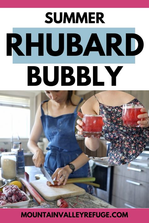 This rhubarb cordial recipe is made of fruit, sugar and water but it feels SO FANCY. This is a great way to use up loads of rhubarb and also drinking your daily intake of water!

Rhubarb season is perfect timing for us, because we will have a lot of drop in visitors coming by this week. My favourite part about this recipe is that it can be made ahead of time and stored in the fridge, so we can make up quick drinks when guests arrive. Rhubarb Cordial Recipe, Rhubarb Drink, Rhubarb Cocktail Syrup, Rhubarb Wine Recipe, Rhubarb Schnapps, Rhubarb Leaves Uses, Rhubarb Cordial, Easy Camping Breakfast, Rhubarb Juice