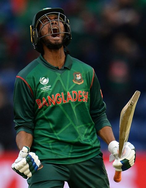 Mahmudullah's crucial knock lead Bangladesh to the Semi Finals of ICC Champions Trophy 2017,,he added 224 runs with Shakib, which is the 3rd highest 5th wicket partnership in ODIs till now Bangladesh Cricket Team Wallpaper, Virat Kohli Portrait Photography, Bangladesh Cricket Team, Bangladesh Cricket, Cricket Poster, Titan Logo, Best Motorbike, Celebration Images, Cricket Wicket