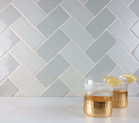 5 New Ways To Use Subway Tile - We've got five creative ways for you to incorporate subway tile into your next bathroom or kitchen renovation. Check out these incredible projects and allow them to inspire you! | #JulepTiles #SubwayTile #HandmadeTile #BathroomTile #KitchenTile #InteriorDesign #RemodelingProject #RenovationProject Two Color Subway Tile Pattern, Handmade Subway Tile, Subway Tile Colors, Farmhouse Backsplash, Grey Backsplash, Beadboard Backsplash, Herringbone Backsplash, Primary Bath, Diy Backsplash