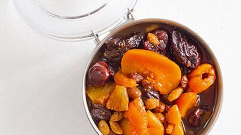 Brandy fruit compote - NZ Herald Brandied Fruit, Brandy Butter, Eating Well Recipes, Fruit Compote, Tart Baking, Canned Fruit, Canned Pineapple, Canned Peaches, Premium Food