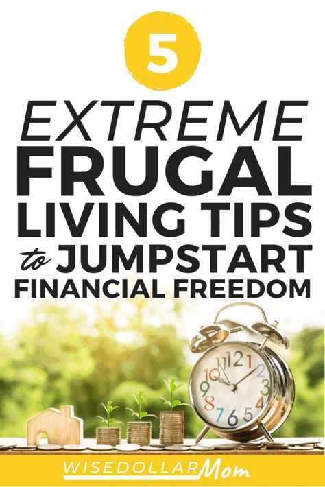 Think you've tried everything to live a frugal lifestyle and save money? These five extreme frugal living tips will help you jumpstart your way toward financial freedom. Click through for five life-saving money hacks for when your budget is super tight! #frugal #frugalliving #savemoney #moneyhacks Extreme Frugality, Frugal Living Ideas, Living Below Your Means, Where To Invest, Household Expenses, Frugal Lifestyle, Thrifty Living, Saving Money Budget, Money Hacks