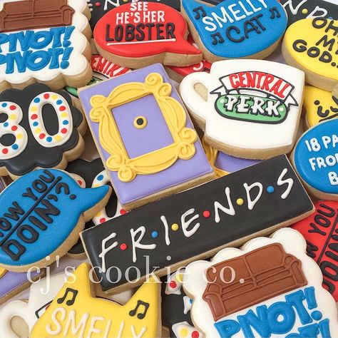 See this Instagram photo by @cjscookieco • 833 likes Friends Cake, Friends Bridal, Gateaux Cake, 30th Birthday Parties, Friends Party, Friends Tv Show, Icing Cookies, Friends Tv, Birthday Surprise