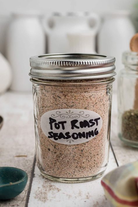 Diy Mccormick Pot Roast Seasoning, Chuck Roast Seasoning Crock Pot, Mccormick Pot Roast Seasoning Recipe, Homemade Pot Roast Seasoning, Diy Spices Mixes Homemade Seasonings, Crockpot Roast Seasoning, Roast Seasoning Recipe, Roast Seasoning, Beef Roast Seasoning Recipe