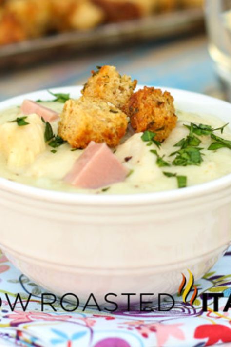 Chicken Cordon Bleu Soup, Cordon Bleu Soup, Cordon Blue, Chicken Cordon Bleu Recipe, Beer Cheese Soups, Beer Bacon, The Slow Roasted Italian, Creamy Chicken Soup, Chicken Cordon