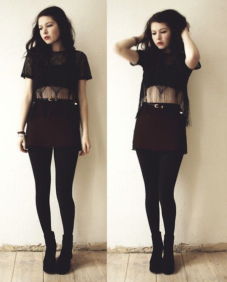 Cute goth style outfit ideas (7) Look Grunge, Fest Outfits, Cute Goth, Hipster Grunge, Goth Look, Fashion Grunge, Wearing All Black, Neue Outfits, Goth Dress