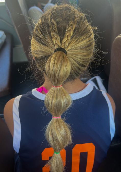 Feild Hockey Hair Ideas, Girls Lacrosse Hairstyles, Lax Hairstyles, Equestrian Hairstyles, Hairstyle Sports, Lacrosse Hairstyles, Red Hair Transformation, Lax Hair, Highschool Hairstyles