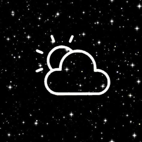 Night Sky App Icon, Constellation App Icon, Weather App Icon, Widget Themes, All Apps Icon, Iphone Widgets, Art Logos, Grey Aesthetic, Weather App