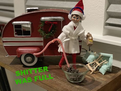 Eddie Christmas Vacation, Christmas Desk Decorations, Shitters Full, Lampoons Christmas Vacation, Bad Elf, Cousin Eddie, Elf Kit, Elf On A Shelf, Elf Magic