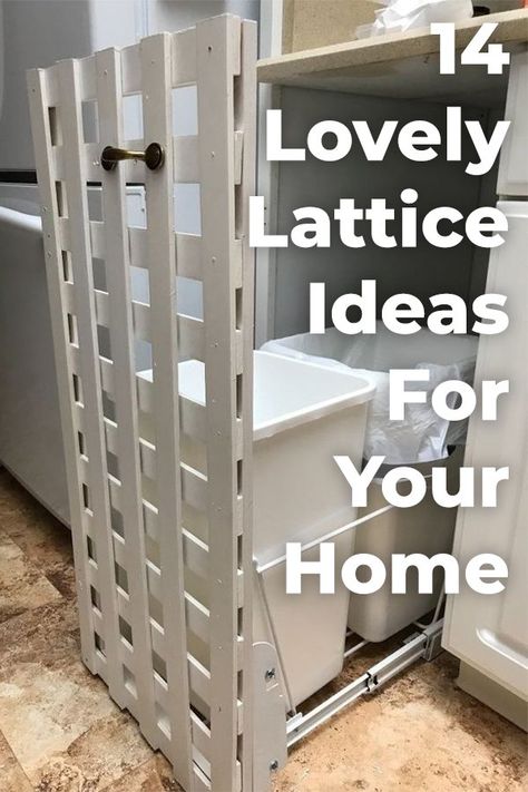 lattice | diy home decor | decor | diy | diy projects | lattice Lattice Diy Projects, Lattice Wall Indoor, Lattice Decor Ideas, Decorative Ladders, Lattice Ideas, Diy Lattice, Hometalk Diy, Lattice Wall, Diy Blanket Ladder