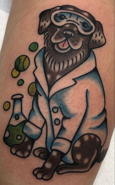 Chocolate Lab Tattoo, Scientist Tattoo, Lab Tattoo Ideas, Lab Tattoo, Dog Lab, Lab Dogs, Chocolate Lab, Tatting, Tattoo Ideas