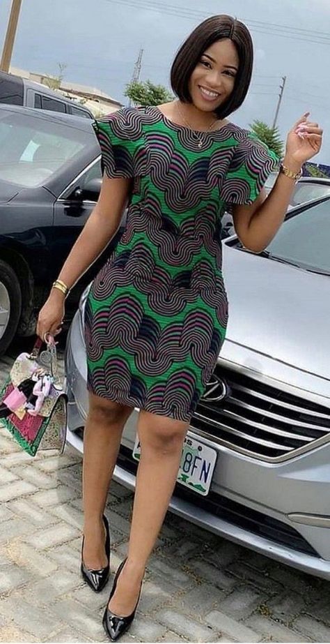 African Attire For Ladies, African Dress For Ladies, Short Ankara Gown, Ankara Material, Classic Gown, Kitenge Designs, African Ladies, Dress For Ladies, Ankara Short Gown Styles