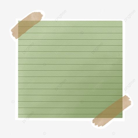 Green Notes Ideas, Washi Tape Png Verde, Green Notes Template, Green Notes Aesthetic, Green Scrapbook Aesthetic, Green Washi Tape Png, Green Scrapbook Ideas, Note Sticker Png, Biochemistry Aesthetic