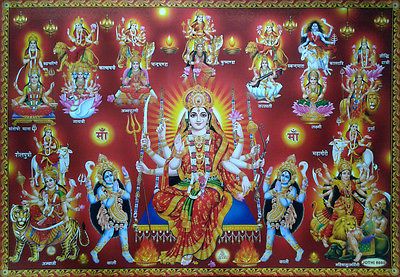 Vishnu Photo, Krishna With Gopis, Hindu Goddesses, Adi Shakti, Lord Durga, Holi Poster, Kali Hindu, Aadi Shakti, Saraswati Goddess