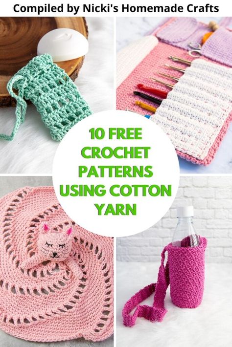 Crochet Cotton Thread Patterns Free, Crochet Pattern For Cotton Yarn, Crochet Pattern Cotton Yarn, Easy Cotton Crochet Projects, Crochet Weight 3 Yarn Patterns, Free Crochet Patterns Cotton Yarn, Crochet Ideas With Cotton Yarn, Best Free Crochet Patterns, Light Yarn Crochet Patterns