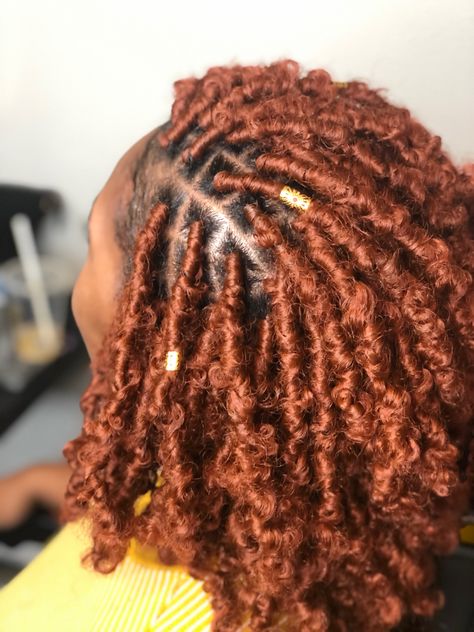 Ginger Butterfly Locs, Bob Locs, Butterfly Bob, Fav Hairstyles, Protective Braids, Faux Locks, Natural Hair Stylists, Butterfly Locs, Black Roots