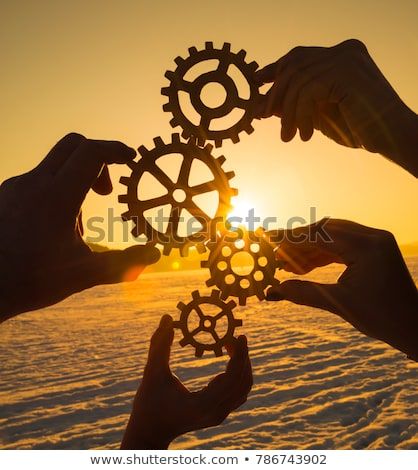 Four hands collect the gear from the gears of the details of the puzzles. against the background of sunlight. Concept business idea. Teamwork Meaningful Pictures, Leader In Me, Steel Fabrication, Website Images, Business Idea, Four Hands, Stock Pictures, Teamwork, Nature Pictures