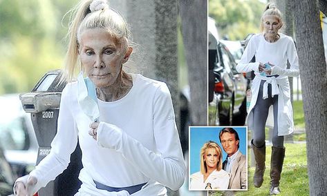 Joan Van Ark spotted for the first time in over three years  | Daily Mail Online Joan Van Ark, Michele Lee, Donna Mills, John Marshall, Blue Face Mask, Wedding Crashers, Tall Brown Boots, Cher Lloyd, Popular Actresses