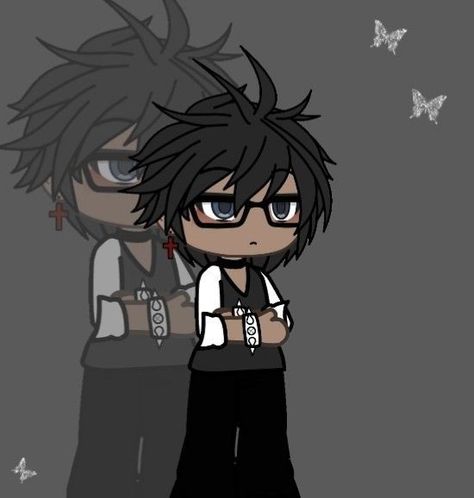 Gacha Life Outfits Boys Y2k, Y2k Gacha Life Outfits Male, Gacha Life Free Oc Male, Gacha Life Outfit Ideas Male, Gacha Life Male Oc Ideas, Gacha Life Outfits Male, Gacha Life Male Oc, Gacha Fits, Outfit Ideas Emo