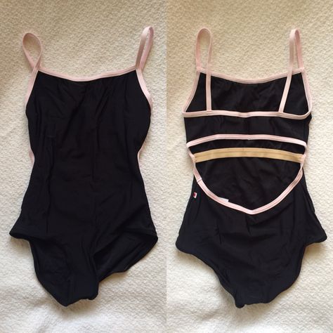 Kiki Yumiko leotard in N-Black with N-Rose trim Black Ballet Leotards Aesthetic, Yumiko Leotards Ideas, Ballet Leotards Aesthetic, Dance Outfits Jazz, Yumiko Leotard Ideas Color Combos, Leotard Aesthetic, Black Leotard Ballet, Yumiko Leotard Ideas, Ballet Leotards Yumiko