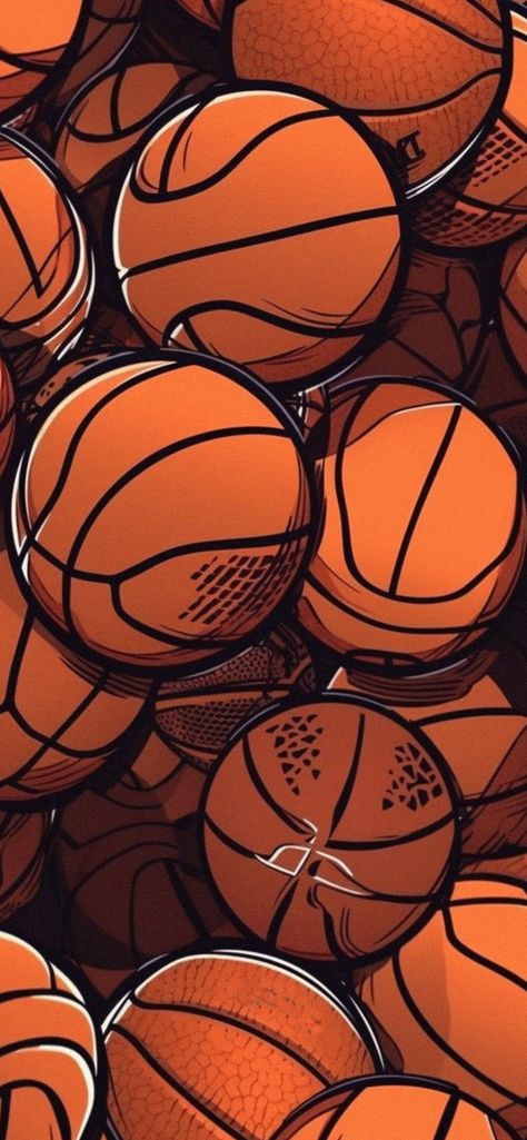 Basketball Iphone Wallpaper, Potential Wallpaper, Cool Basketball Wallpapers, Basketball Aesthetic, Basketball Pattern, Cool Basketball, Basketball Background, Ball Aesthetic, Cool Nike Wallpapers