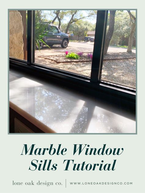 How To Replace A Window Sill, Basement Window Sill Ideas, Stone Window Sills Interior, Marble Sill Window, Replace Window Sill, Adding Window Sills, Modern Window Sill Ideas, How To Decorate Kitchen Window Sill, Window Sill Protector