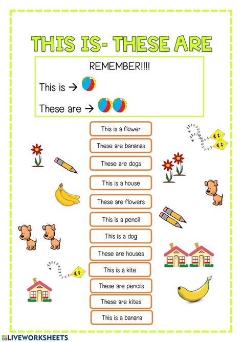 Demonstratives interactive and downloadable worksheet. You can do the exercises online or download the worksheet as pdf. This Is Worksheet, What Are These Those Worksheet, This Is And These Are Worksheets, This And These Worksheets, Is And Are Worksheets For Kindergarten, This These Worksheets, This Is These Are Worksheet, This And That Worksheet Kids, This Or That Worksheet For Kids