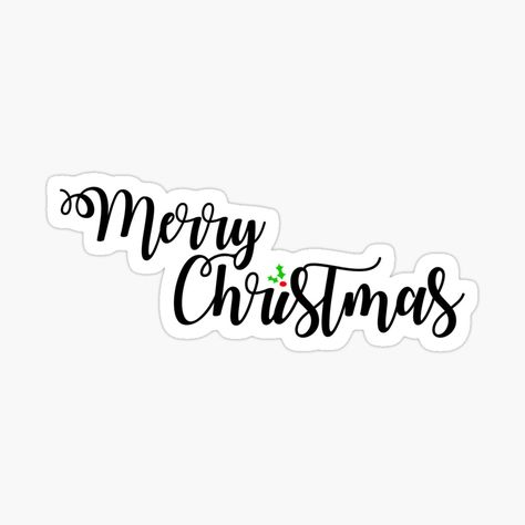 Get my art printed on awesome products. Support me at Redbubble #RBandME: https://www.redbubble.com/i/sticker/Merry-Christmas-Phrase-in-Black-Letters-by-Bumblefuzzies/62961428.EJUG5?asc=u Merry Christmas Words Fonts, Merry Christmas Stickers Printable Free, Christmas Stickers Black And White, Merry Christmas Text Fonts, Merry Christmas Phrases, Christmas Book Stickers, Merry Christmas Writing, Merry Christmas Font, Christmas Fonts Free