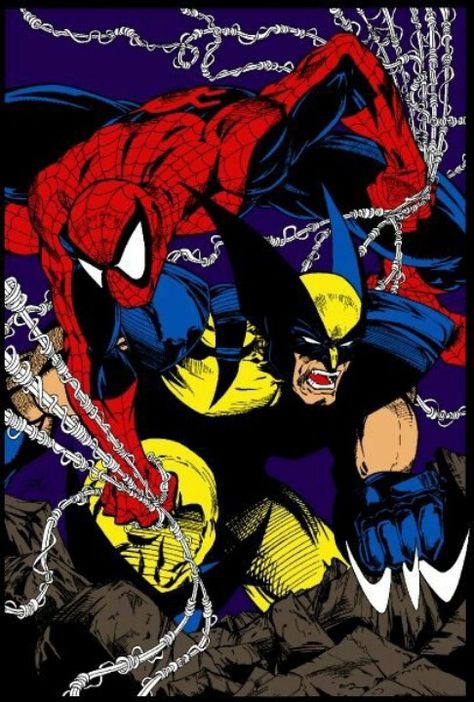 Spiderman Wolverine Spiderman Wolverine, Spider Sense, Amazing Friends, Art Memes, Spider Verse, Comic Books Art, Marvel Universe, X Men, Marvel Comics