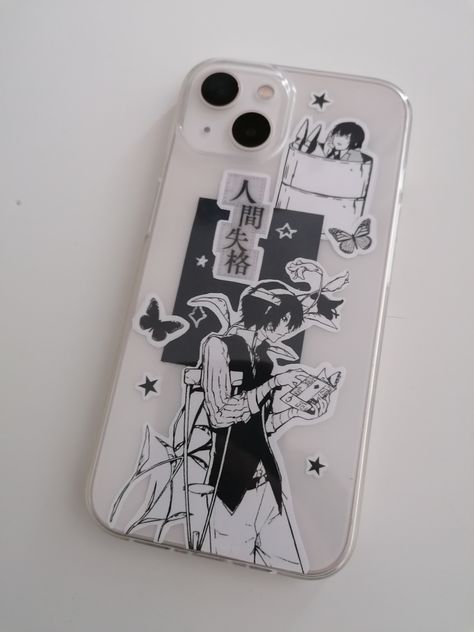 Tbhk Phone Case, Bungo Stray Dogs Phone Case, Case Ideas Phone, Bsd Phone Case, Dazai Phone Case, Drawing For Phone Case, Cool Phone Cases Aesthetic, Bungou Stray Dogs Aesthetic, Phonecase Ideas Aesthetic