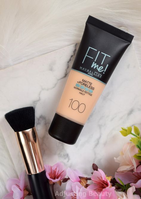 Fit Me Makeup Products, Superstay Maybelline, Best Foundation For Oily Skin, Matte Poreless Foundation, Fit Me Foundation, Maybelline Cosmetics, Skin Tone Makeup, Maybelline Fit Me Foundation, Fit Me Matte And Poreless