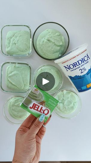 14 comments | SHARE this video !! 🥳  Cottage cheese pudding 🤤🤤 my sis @elisalattanzio came through with this 🔥 high protein snack - all the creds to her for this!!  All you need: Full large container of @nordica.canada cottage cheese  Full pack of @jello instant pudding mix (your flavour of choice - I used pistachio - chocolate was also v yummy! ) 1/2 water  * Blend   I weighed and put mine in separate containers for tracking purposes @myfitnesspal   Makes 6 servings  130g / container  170 calories  15g of protein   Enjoy! 💚  Music: @onlydjflex   ______  #jello #cottagecheese #recipeshare #viralrecipes #viral #highprotein #myfitnesspal #trackingmacros #fitness #healthysnacks #snacks #pudding #nordica #highproteinmeals #protein #proteinpacked #mealprep #explore #explorepage #sweetcravi Cottage Cheese And Instant Pudding, Cottage Cheese And Pudding Mix Recipes, Cottage Cheese Mix Ins, Jello Protein, Cottage Cheese Pudding, Heart Healthy Recipes Low Sodium, Cheese Pudding, Pistachio Chocolate, High Protein Snack