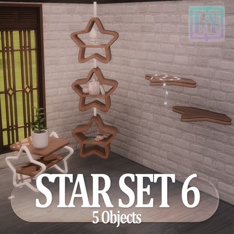 STAR SET 6 | Patreon Sims 4 Cc Patreon Build Buy, Star Sims 4 Cc, Sims 4 Celestial Cc, Sims 4 Star Cc, Sims 4 Curseforge, Sims 4 Buy Cc, Witchy House, Star Furniture, Sims 4 Bedroom