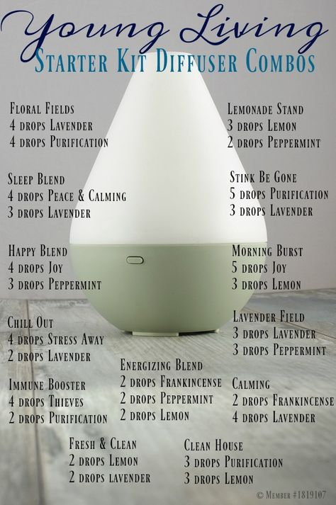 Young Living Starter Kit, Young Living Oils Recipes, Living Oils Recipes, Essential Oil Remedy, Young Living Essential Oils Recipes, Essential Oil Diffuser Recipes, Oil Diffuser Recipes, Yl Essential Oils, Living Essentials Oils