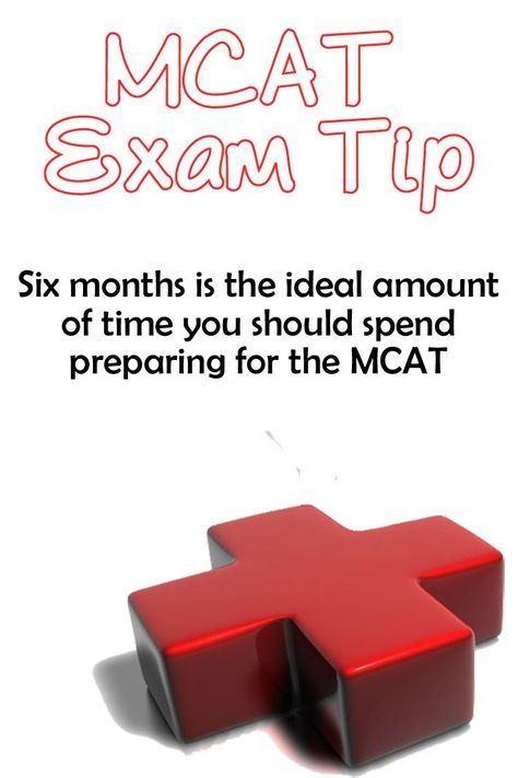 Medical College Admission Test (MCAT) Tip: Six months is the ideal amount of time you should spend preparing for the MCAT. #medical #mcat Mcat Score, Mcat Study Tips, Medical Assistant School, Medical Assistant Certification, Medical School Interview, Mcat Prep, Mcat Study, Med School Motivation, School Application