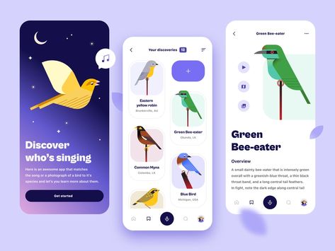 Bird App, App Concept, Mixed Feelings, Box Mockup, Ui Inspiration, Site Design, Discover The World, Top Designers, Blue Bird