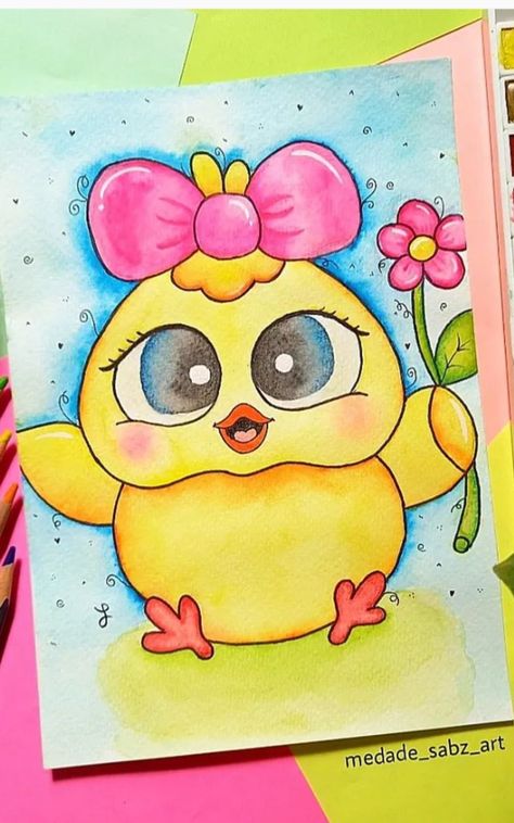 Sketches Cute, Drawings Journal, Easy Disney Drawings, Disney Drawings Sketches, Easy Cartoon Drawings, Cute Doodle, Doodles Drawings, Easy Drawings For Kids