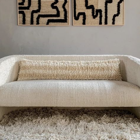 Linear II Wool Pillow Cover by Meso Goods | Wescover Pillows Heritage Crafts, Woven Wall Art, Weaving Art, Wall Arts, Wool Pillows, Textile Artists, Hand Loom, Hand Spun Wool, Unique Home Decor