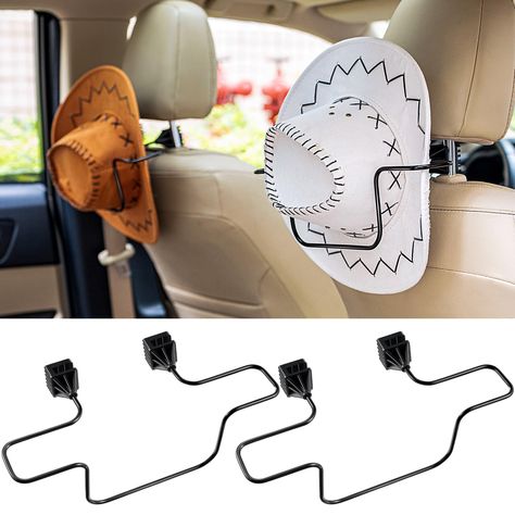 Car Guy Gift Ideas, Horseshoe Hat Rack, Cowboy Hat Accessories, Car Assories Interior, Western Truck Accessories, Western Car Decor, Cowboy Hat Decor, Cowboy Hat Holder, Hat Holders