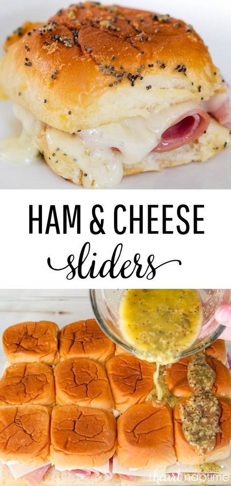 Easy Ham And Cheese Sliders, Sliders Appetizers, Ham Cheese Sliders, Ham And Cheese Sliders, Cheese Sliders, Leftover Ham Recipes, Easy Ham, Cowboy Caviar, Leftover Ham