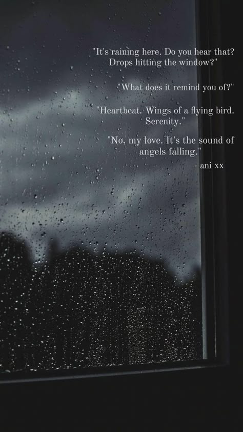 Romantic Rain Aesthetic, Rain Sound Quotes, Rain Quotes Instagram Story, Rain Asthetic Quotes, Sound Of Rain Aesthetic, Under The Rain Aesthetic, Rain Ig Story, Rain Story Instagram, Morning Rain Quotes