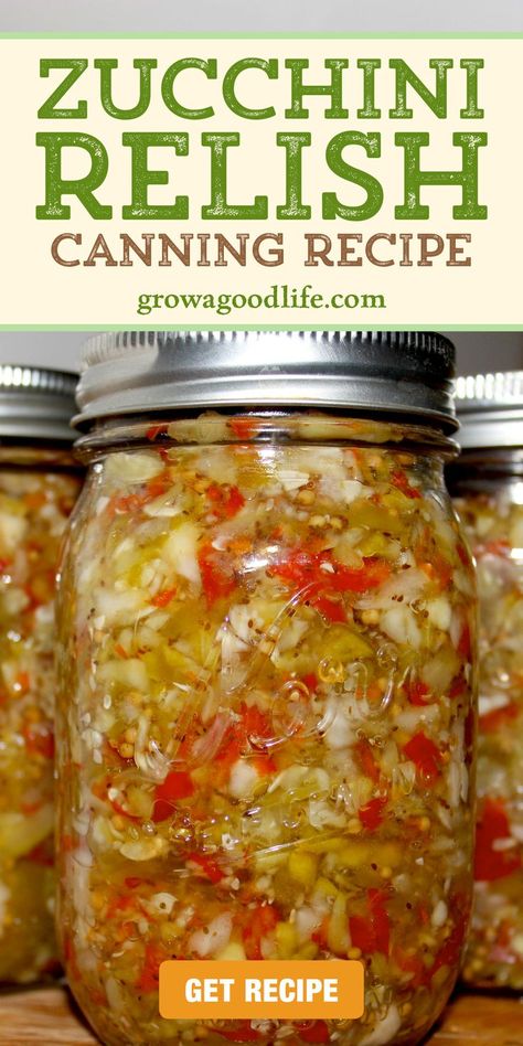 Zucchini Relish Recipes, Canning Zucchini, Canned Zucchini, Zucchini Zoodles, Pickled Vegetables Recipe, Zucchini Relish, Recipe Zucchini, Pressure Canning Recipes, Pepper Relish