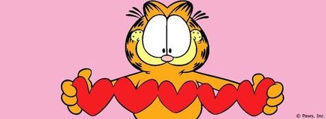 Love !! Garfield Wallpaper Laptop, Garfield Gif, Garfield Wallpaper, Valentine Cartoon, Valentine Wallpaper, Garfield Pictures, Garfield Images, Garfield The Cat, Garfield Cartoon