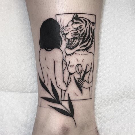 Tattoos Of Womens Body, Faceless Woman Tattoo, Body Dismporhia Tattoo, Nude Tattoo Ideas, Tattoos Of Women Bodies, Body Positive Tattoos For Women, Woman Body Tattoo Design, Ezra Tattoo, Woman Figure Tattoo