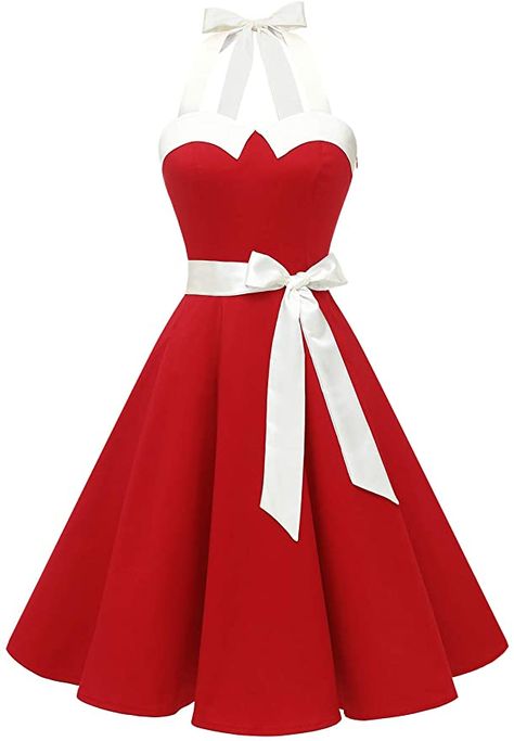 Dinner Dress Short, Short Dress Elegant, Red And White Outfits, Dresses 50s, Dress Dinner, Cute Dresses For Party, Red And White Dress, African Dresses For Kids, Christmas Dress Women